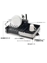 ステンレス製 水切りバスケット【キッチン用・皿と器の収納・水切りラック】