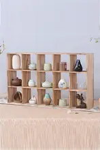 無垢材製 茶器収納ラック【多宝格・功夫茶具用・コンパクトデザイン】