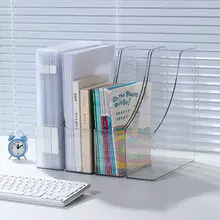 収納ボックス ブックスタンド 学生 オフィス アクリル シンプル 透明