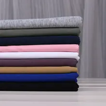 極上の柔らかさシルクコットン薄手Tシャツ【両面使用・ショートスリーブ・DIY用生地】