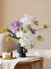 高級感あふれるフランス風アートフラワー装飾【リアルな造花・手持ち花束・インテリア用】