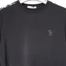 秋用 カジュアル長袖Tシャツ【花柄刺繍・ラウンドネック・レディース対応】