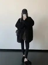秋冬用 ベビーコーデュロイ風 スタンドカラーのあたたかいアウター【ゆったりフィット・厚手・女性用】