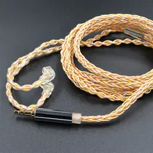 KZ 784 ブルーシルバー混合アップグレードケーブル【ZS10pro/DQ6/ASX用・DIY・オーディオアクセサリー】