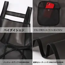 半透明TPUエプロン【防水・油はね防止・キッチン用】