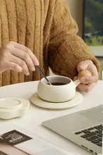高級陶器製 コーヒーマグカップ【おしゃれなデザイン・誕生日プレゼントに最適】