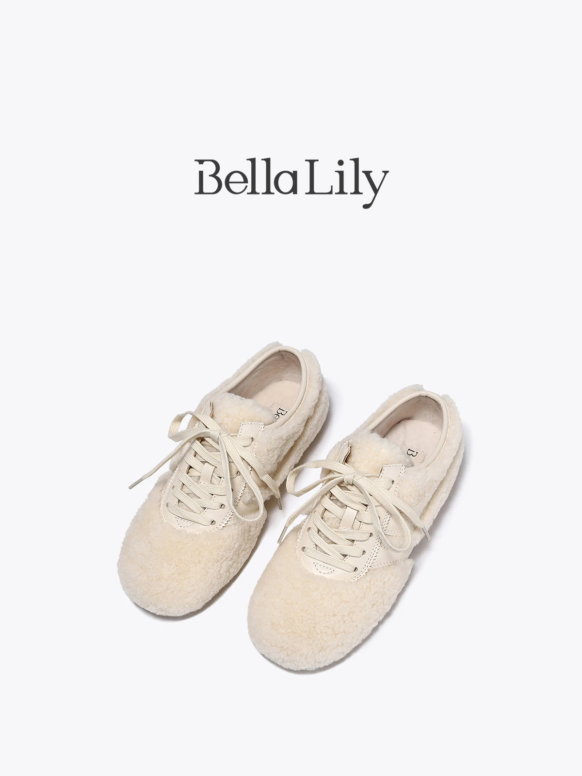 スリッポン レディース ブランド Bella Lily の加絨フラットシューズ：2025冬の快適性とデザインバランス