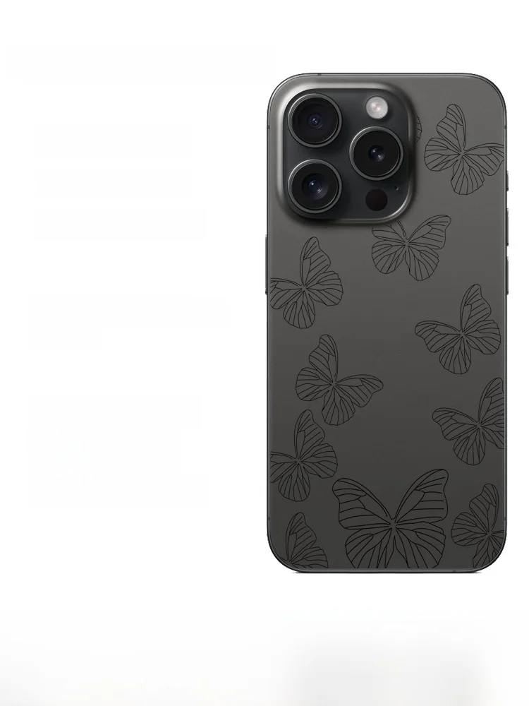 可愛い蝶々デザインのiPhone用スマホフィルムおすすめ：透明感と個性のバランスを実現