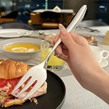 耐久性に優れたステンレス製 BBQ用大肉フォーク【バーベキュー・ビュッフェ用】