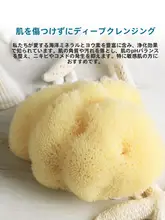 天然素材の洗顔スポンジ【極上の柔らかさ・赤ちゃん用・海藻ふわふわタイプ】
