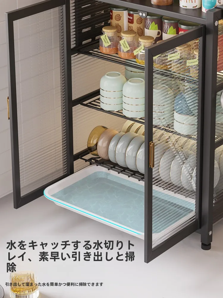 キッチン置物ラック：防塵・水切り機能付きの多機能収納ボックスでほこり対策を実現