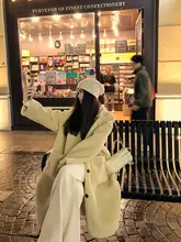 famouswang テディファー中長丈コート【冬用・厚手・レディース】