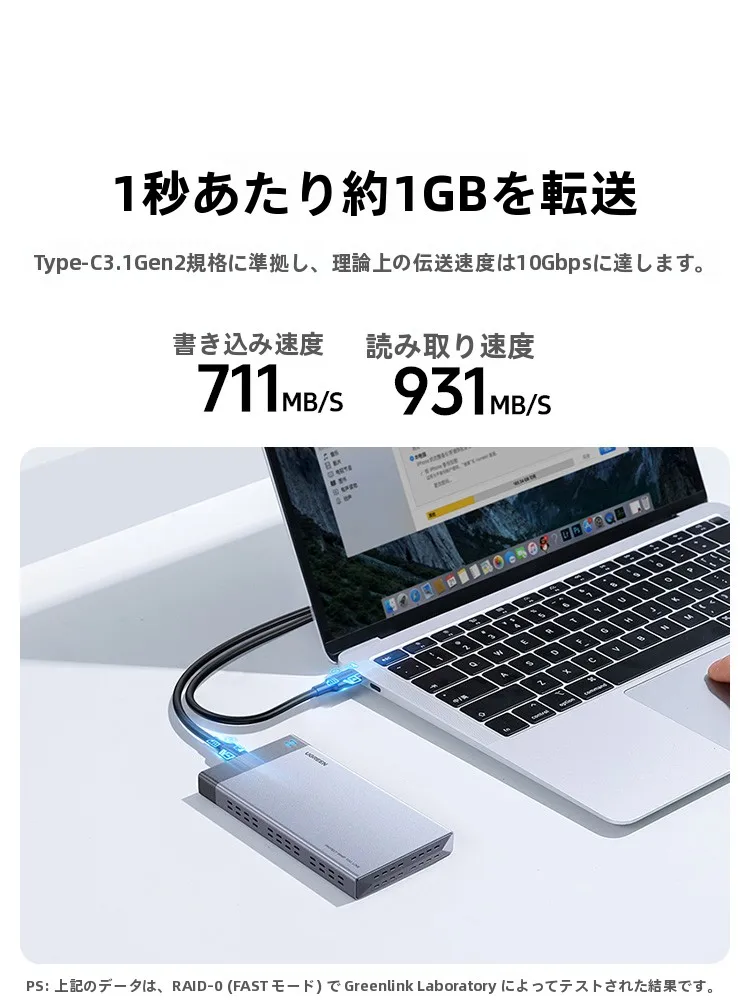 USB3.0 Type-C メモリ外付けケース M.2 SSD で複数ドライブを管理する方法