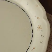 復古風フラワープレート【フランス風・朝食用・デザート・パスタ・フルーツ用・家庭用】