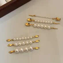 万能金具 パールネックレス用延長チェーン【DIYアクセサリー・接続金具】