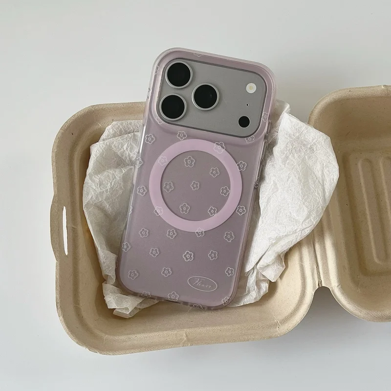 春夏向け花柄マグネット式スマホケース：iPhone対応の保護とデザインのバランス