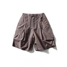 大口ポケット付き速乾工事用ショートパンツ【夏用・超ゆったり・機能的・男女兼用】