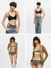 Bananain 美しい背中が魅力の三角カップブラジャー【ノンワイヤー・極上の柔らかさ・フランススタイル】
