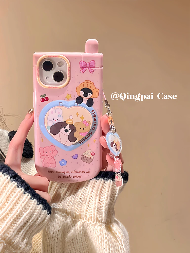 初期の携帯電話とiPhone 15 Pro用ふた付きミラーケースの違いとは？