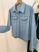 カジュアルデザインのデニムシャツ【レトロスタイル・ブルー・長袖】