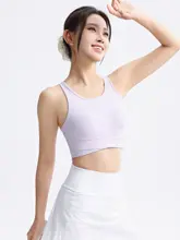 スポーツ用タンクトップ【フィットネス・ヨガ・ランニング・パッド付き】