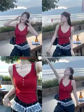 Vネック キャミソール レディース インナー 2025新作