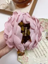 ピンクローズ花柄ヘアクリップ【フレンチスタイル・大サイズ】
