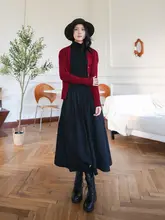 シンプルで使いやすいニットカーディガン【Vネック・女性用・秋冬用・スリムフィット】