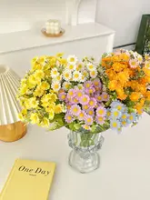 ナチュラルデザインの小雛菊ドライフラワーアレンジメント【インテリア装飾用・造花・花束】