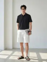 ポロシャツ メンズ 半袖 シームレス 防シワ加工 クール ラウンドヘム 夏 「LUUD」