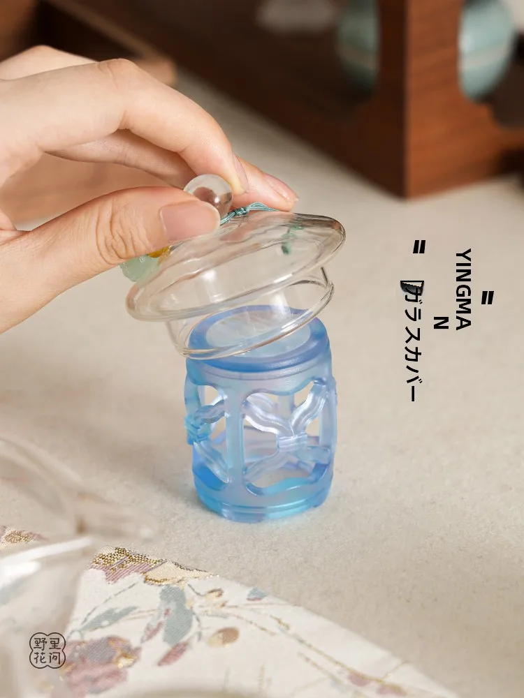 古法琉璃茶道用アクセサリー 白蝶貝カバー：伝統工芸の美しさを茶室で実現す  る