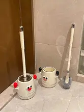 壁掛けトイレブラシセット【可愛いデザイン・隅までお掃除可能】