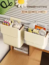 壁掛け式ゴミ箱【学生寮用・ふた付き・キッチンやベッドサイドに最適】