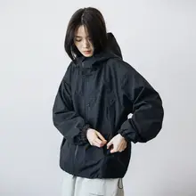秋用アウトドアストリート風フード付きジャケット【男女共用・防風防水・ゆったりデザイン】