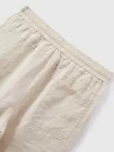 100%リネン製 男性用ショートパンツ【軽やかでカジュアル・夏用・アメリカンスタイル・五分丈】