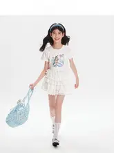 子供用マーメイドプリント半袖Tシャツ【カジュアル・ラウンドネック】