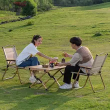 アウトドア折りたたみ椅子【携帯便利・バックレスト付き・キャンプ・ピクニック・釣り用】