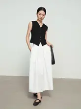 アメリカ産デュポンコットン混紡の中長丈フレアスカート【ウエストゴム・シンプルデザイン】