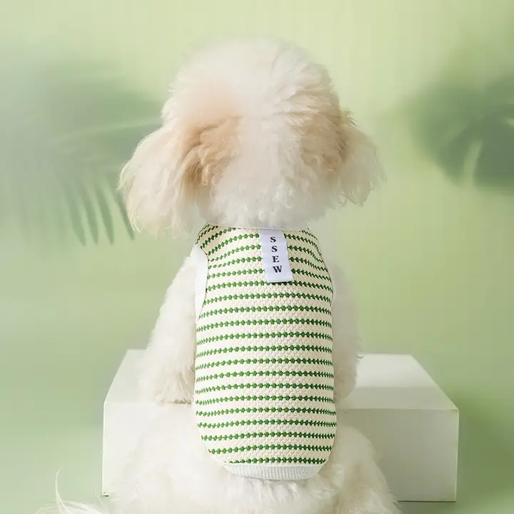 春夏用ドット柄ペットウェア【犬用・猫用・タンクトップ・小型犬適用】（セットアップ対応）