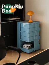 おしゃれな移動式収納キャビネット【リビング・ソファ横用・スナック収納に最適】