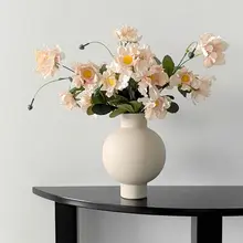 花瓶 造花セット セラミック インスタ映え 上品 フラワーアレンジメント リビング ダイニングテーブル 卓上 インテリア