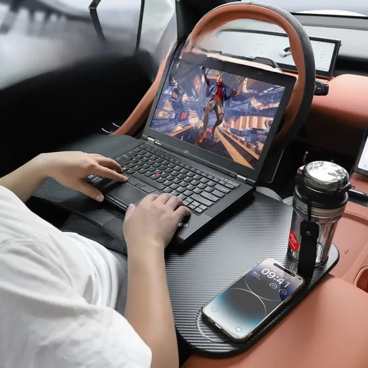 車載折りたたみ小テーブル【ET5/ET5T対応・ノートパソコン用・車内アクセサリー】