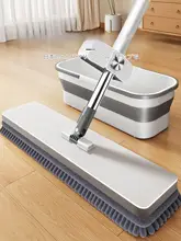 手洗い不要の家庭用モップ【乾湿両用・吸水性に優れたモップ布】