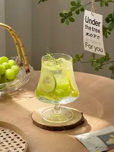 インス風 ガラス製ハイボールカップ【フルーツティー・冷たい飲み物・ブランデー用】