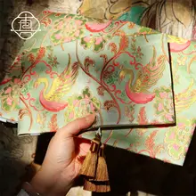 国風デザインの手帳【ハンドメイド・金織り・A5対応】