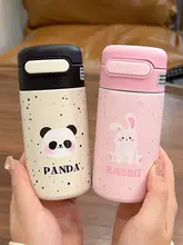 ミニ保温カップ【可愛い・小型・持ち運びに便利・ストロー付き・学生用】