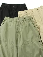 アメリカンビンテージスタイルの機能性カーゴパンツ【春夏用・薄手・ワイドレッグ・フィット】（セットアップ対応）