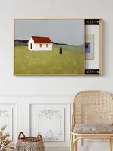 フランス風 モダンリビング用電気メーター箱装飾画【北欧デザイン・シンプル・レトロ】