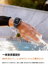 スマートウォッチ用ガラスフィルム Apple Watch Ultra 対応 Ultra 2 Ultra 3 Ultra 4 第3世代 コーニングガラス チタンコーティング 高硬度 耐衝撃 フルカバー 気泡不入り 保護ケース