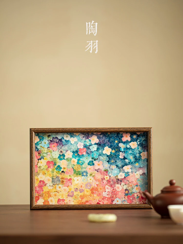 シンプルな四角形の茶托【国風デザイン・小型・創意茶盤】